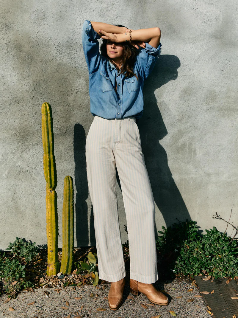 logan bleached indigo stripe 2