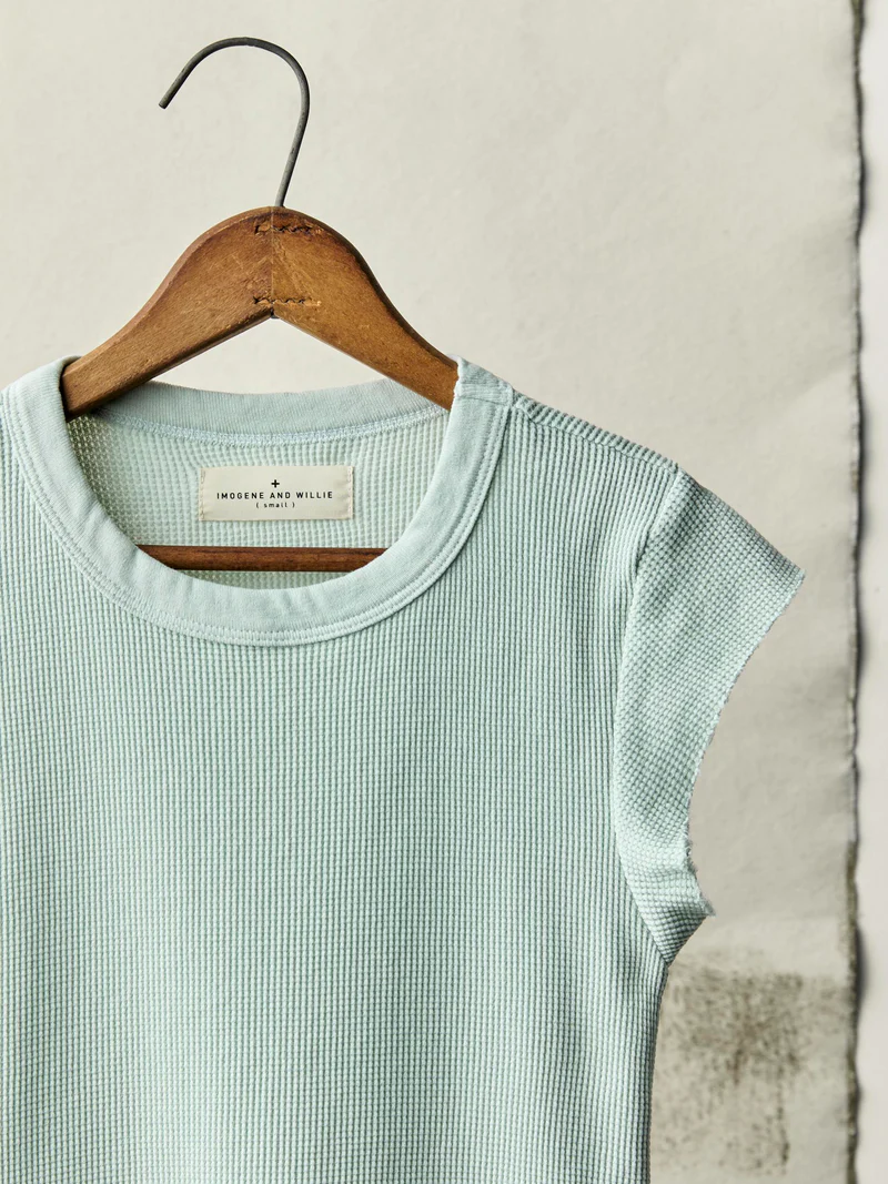 cut sleeve thermal in sky blue 2